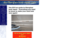 Desktop Screenshot of diy-fiberglass-boat-repair.com