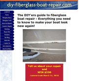 Tablet Screenshot of diy-fiberglass-boat-repair.com